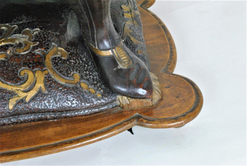Venetian Moorish Coffee Table With Glass Top, 19th Century