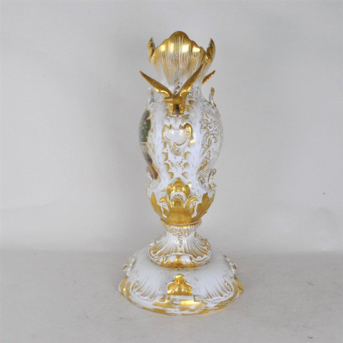 Grande vaso da sposa in porcellana, metà del XIX secolo