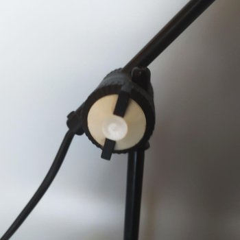 Superb Space Age white table lamp from the 1970s by Veneta Lumi