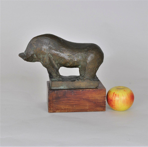 Animale senza testa, scultura in bronzo, anni '50/'60