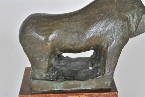 Animale senza testa, scultura in bronzo, anni '50/'60