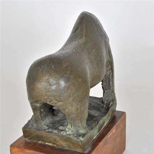 Animale senza testa, scultura in bronzo, anni '50/'60