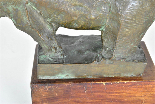 Animale senza testa, scultura in bronzo, anni '50/'60