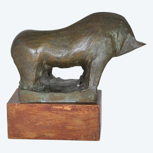 Animale senza testa, scultura in bronzo, anni '50/'60