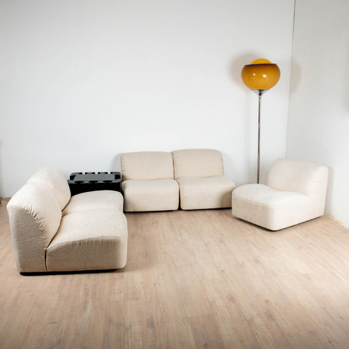 5 fauteuils modulable série "Deca" par Tito Agnoli pour Arflex, 1960