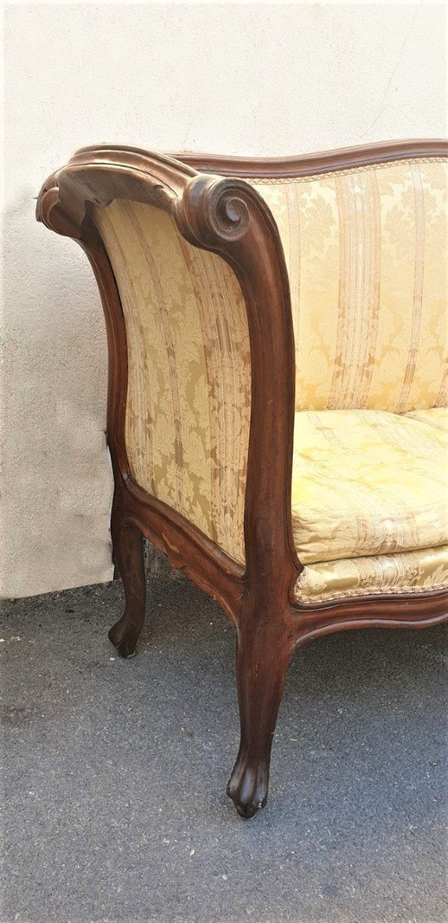*Offre spéciale *Large Louis XV Period Walnut Bench, 18th Century