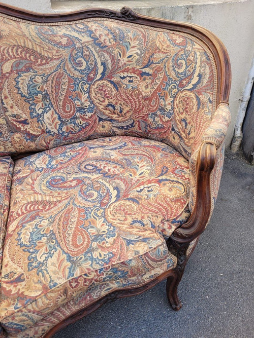 *Offre spéciale *Basket Sofa In Walnut, 18th Century Period