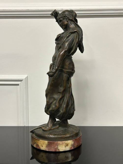 Édouard Letourneau (1851-1907) Giuditta - Scultura in bronzo orientalista