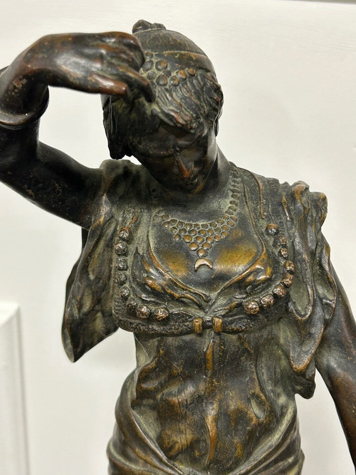 Édouard Letourneau (1851-1907) Giuditta - Scultura in bronzo orientalista