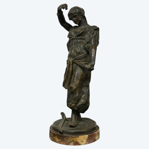 Édouard Letourneau (1851-1907) Giuditta - Scultura in bronzo orientalista