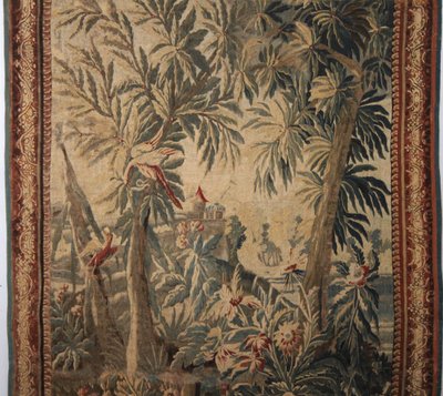 Arazzo di Aubusson, verde del XVIII secolo.