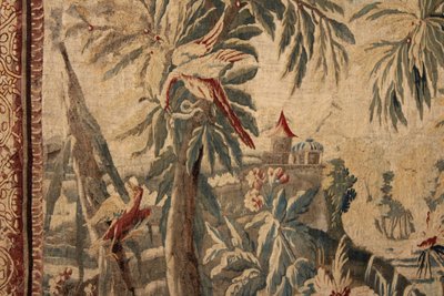 Arazzo di Aubusson, verde del XVIII secolo.