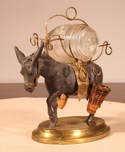 Cave à Liqueur à l'âne d'époque Napoléon III