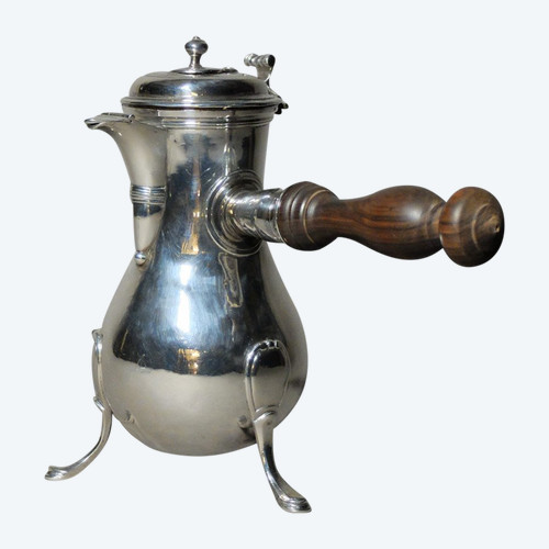 Solid silver chocolate maker by Guillaume Pigeron, Paris 1770