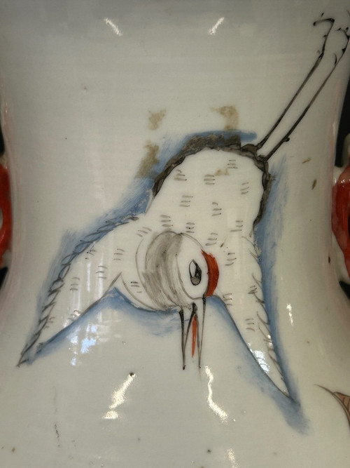 Grande vaso cinese in porcellana della fine del XIX secolo - Cinese