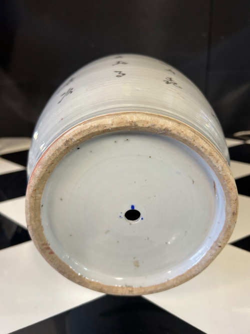 Grande vaso cinese in porcellana della fine del XIX secolo - Cinese