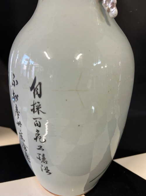 Große chinesische Porzellanvase, spätes 19. Jahrhundert – Chinesisch