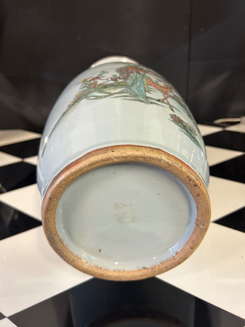Große chinesische Porzellanvase, spätes 19. Jahrhundert – Chinesisch