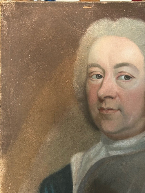 Portrait Of A Man 18th Century -pastel