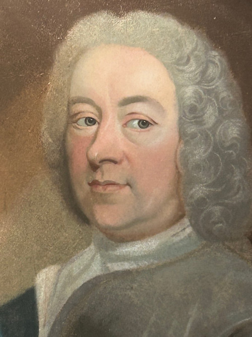 Portrait Of A Man 18th Century -pastel