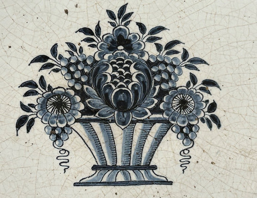 Rouen Earthenware Dish 18th Century Diameter 36 Cm