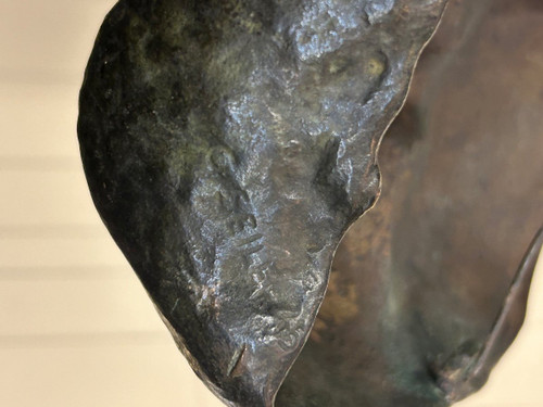 Maschera in Bronzo Firmata Seiler Datata 45 - Altezza 16 Cm
