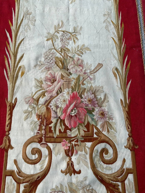 Pair Of Doors In Aubusson Tapestry Late 19th Century