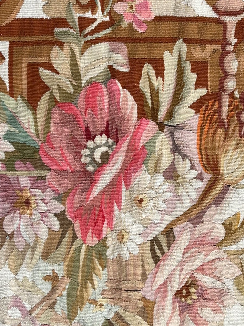 Pair Of Doors In Aubusson Tapestry Late 19th Century