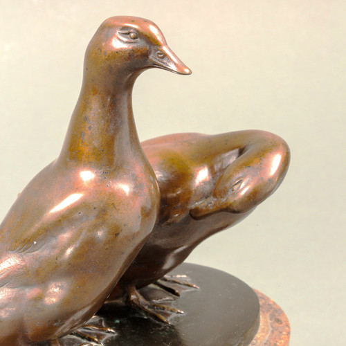 A pair of ducks by Carl August Brasch. 