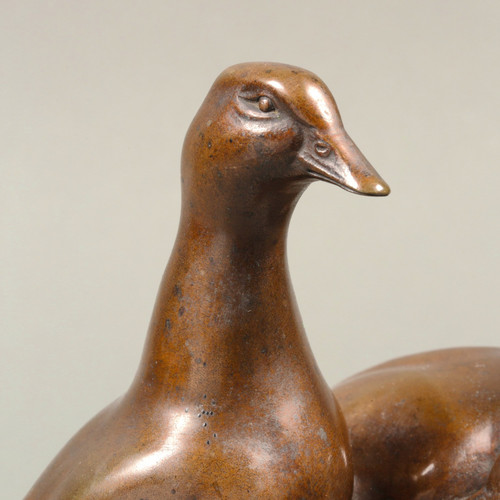 A pair of ducks by Carl August Brasch. 