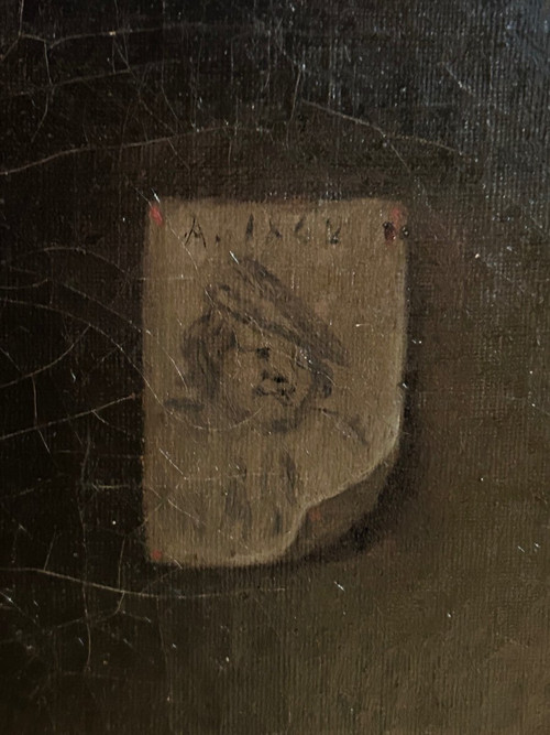 Gasthausszene Im Geschmack Von David Teniers Raucher Mit Fass Holländische Schule Anfang 19.