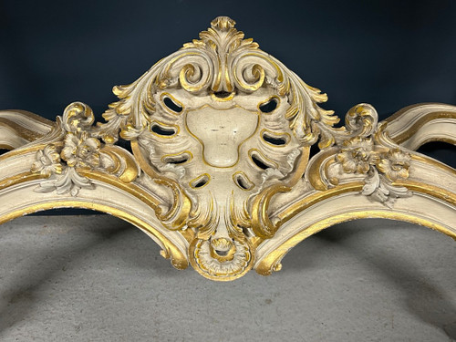 Console De Style Louis XV En Bois Laqué Et Doré époque 1900