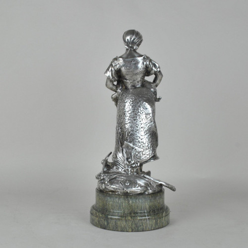 Christofle & R Rozet, Trofeo agricolo in bronzo argentato, inizi del XX secolo
