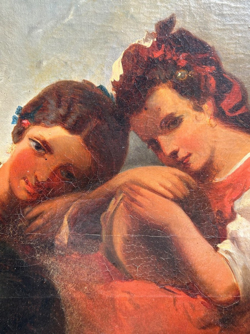 Gemälde - Gemälde auf Leinwand Orientalismus Ende des 19. Jahrhunderts
