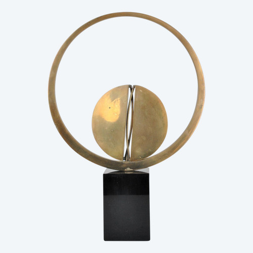 Carmello Cappello, Bronze Sculpture On Base, 20th Century