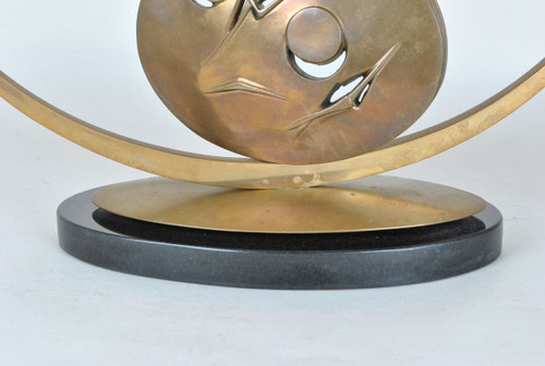 Carmello Cappello, Scultura In Bronzo Su Base, XX Secolo