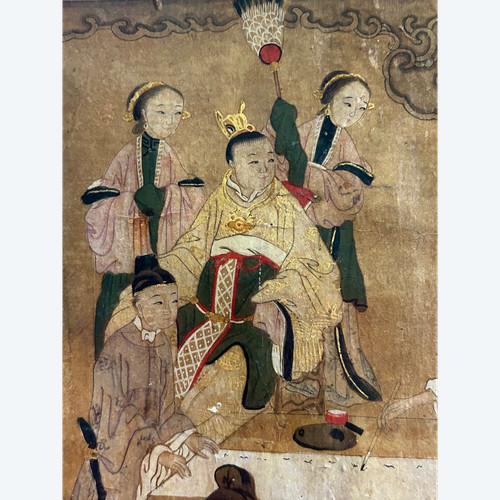 Two Paintings On Paper China 18th century - Chinese
