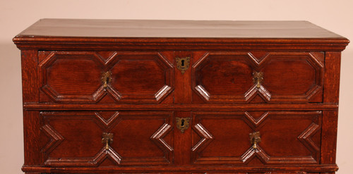 Commode Jacobean En Chêne 17° Siècle