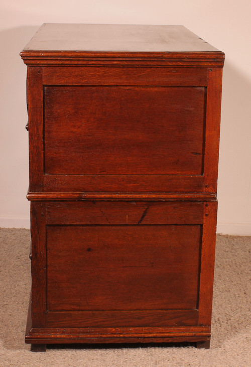 Commode Jacobean En Chêne 17° Siècle