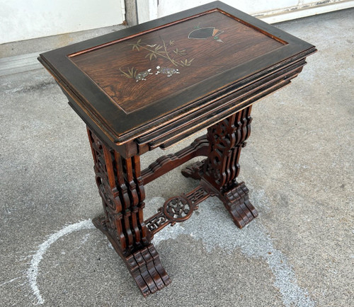 Suite De Quatre Tables Gigognes Japonisantes D’époque XIXe