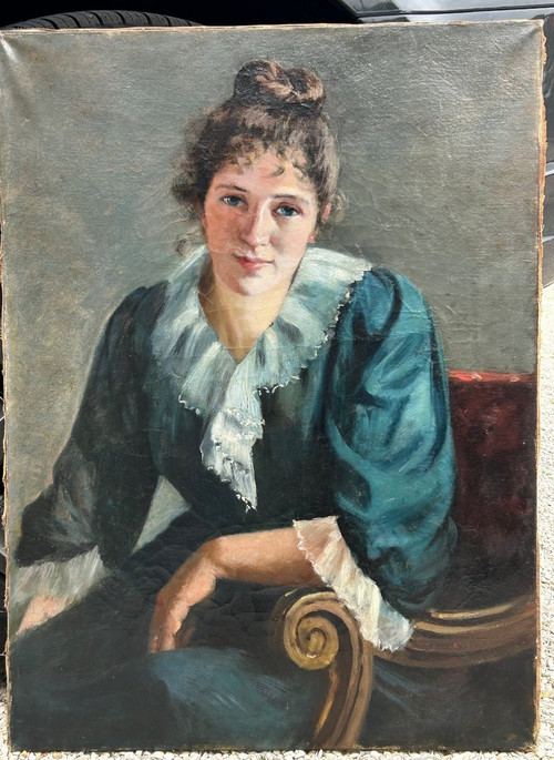 Porträt einer jungen Frau um 1890 - 1900