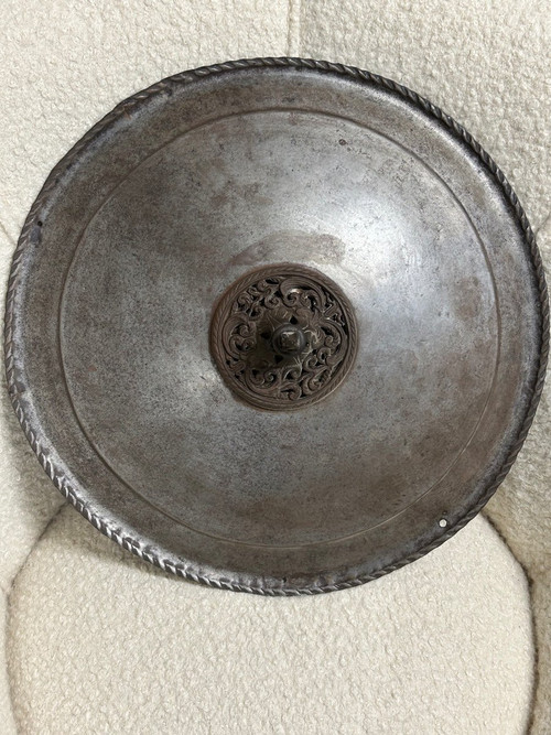 Scudo - Rotondo in ferro fine del XIX secolo Turco - Indopersiano - Ottomano