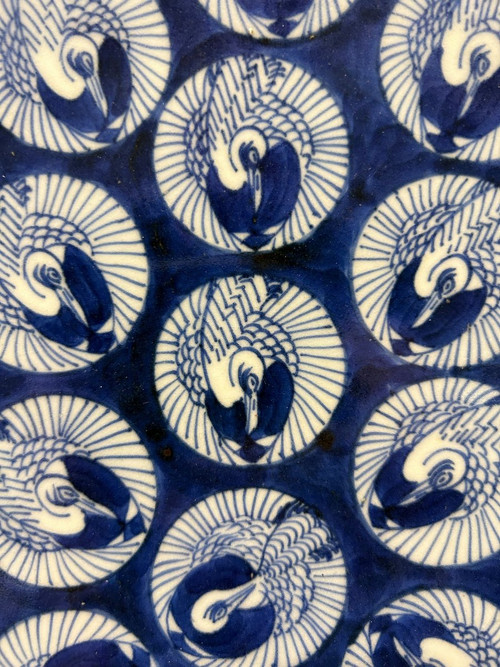 Énorme Plat En Porcelaine Du Japon époque Fin XIXe - Diamètre 55 Cm