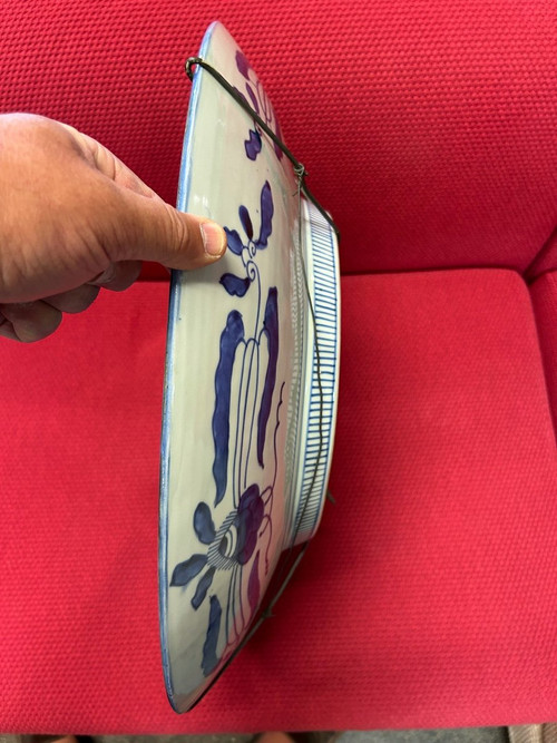 Énorme Plat En Porcelaine Du Japon époque Fin XIXe - Diamètre 55 Cm