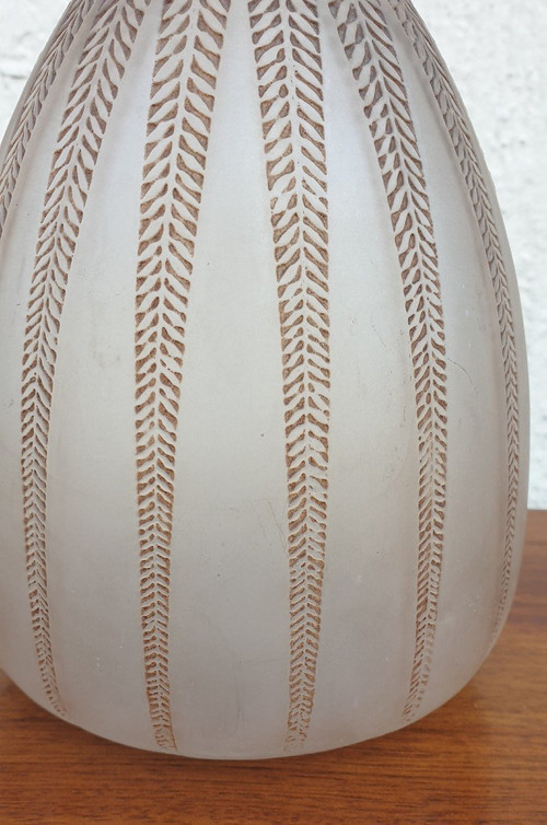 R Lalique, Vase Mimosa, Art Nouveau, XXème Siècle