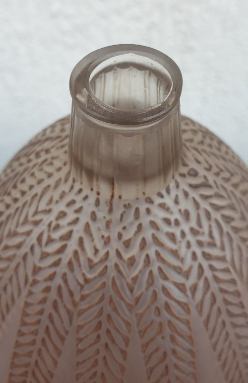 R Lalique, Vase Mimosa, Art Nouveau, XXème Siècle