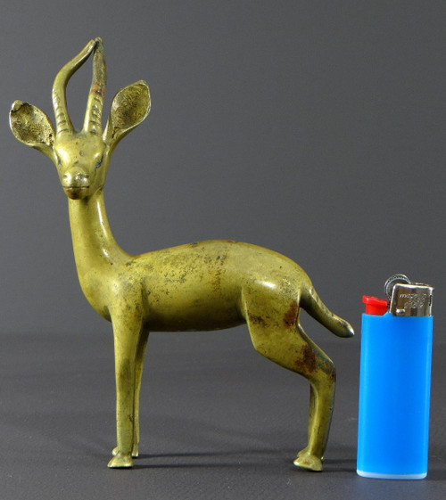 Sud Est Asiatico, Primo Terzo del XX Secolo, Statuetta di Cervo in Bronzo.