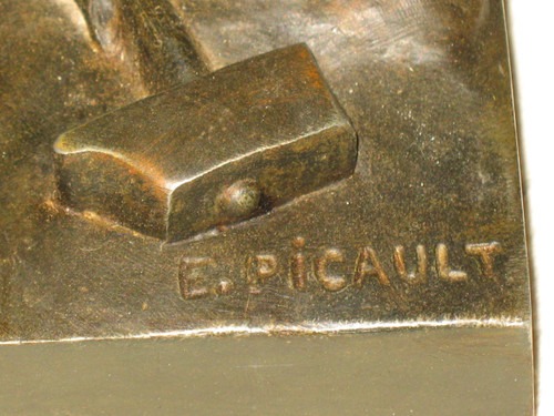 Grande scultura in regola di Emile Picault, Science et Artisan del XIX secolo