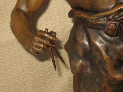 Grande scultura in regola di Emile Picault, Science et Artisan del XIX secolo