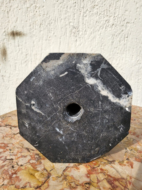 Scultura In Bronzo, Testa Africana, Su Base, XX Secolo